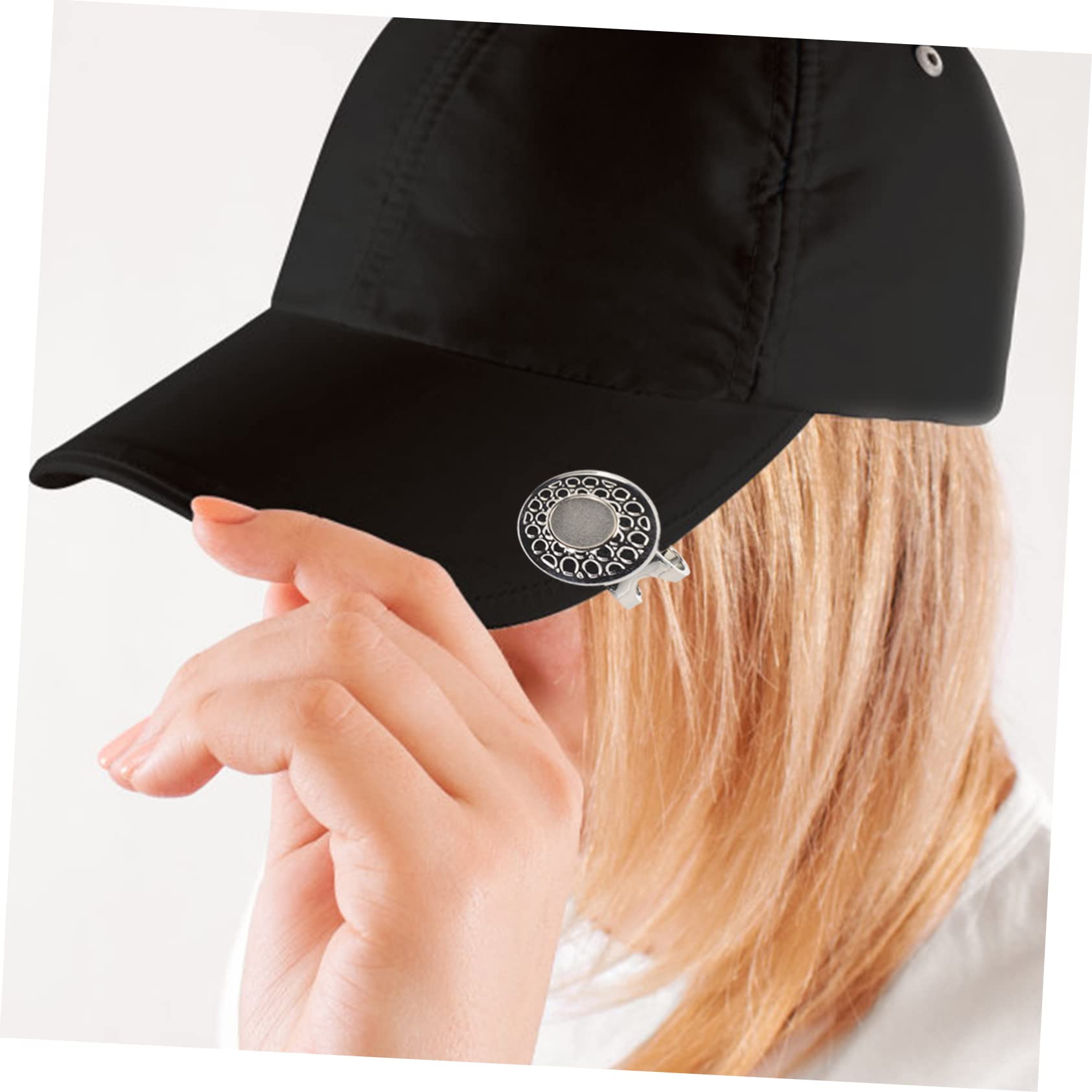 BESPORTBLE Golf Hat Clip Marker - Iron Kermit Golf Ball Marker Belt Clip with Portable Alloy Design - Perfect for Golf Accessories & On-Course Convenience