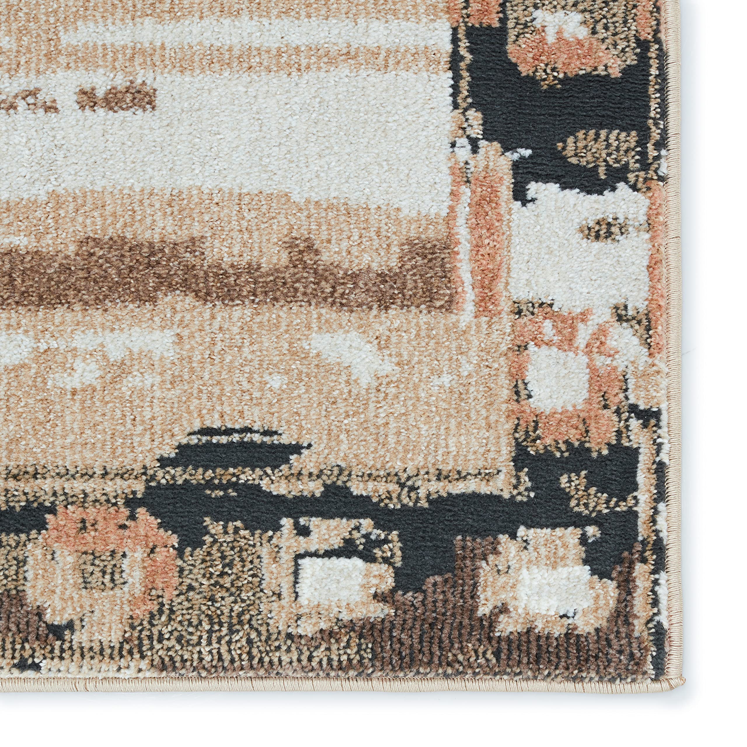 Jaipur Living Naomi Medallion Beige/Tan 5'x8' Area Rug - Soft & Durable for Living Room, Playroom, Home Office & Dining Room - Perfect for Family Gatherings & Cozy Home Decor