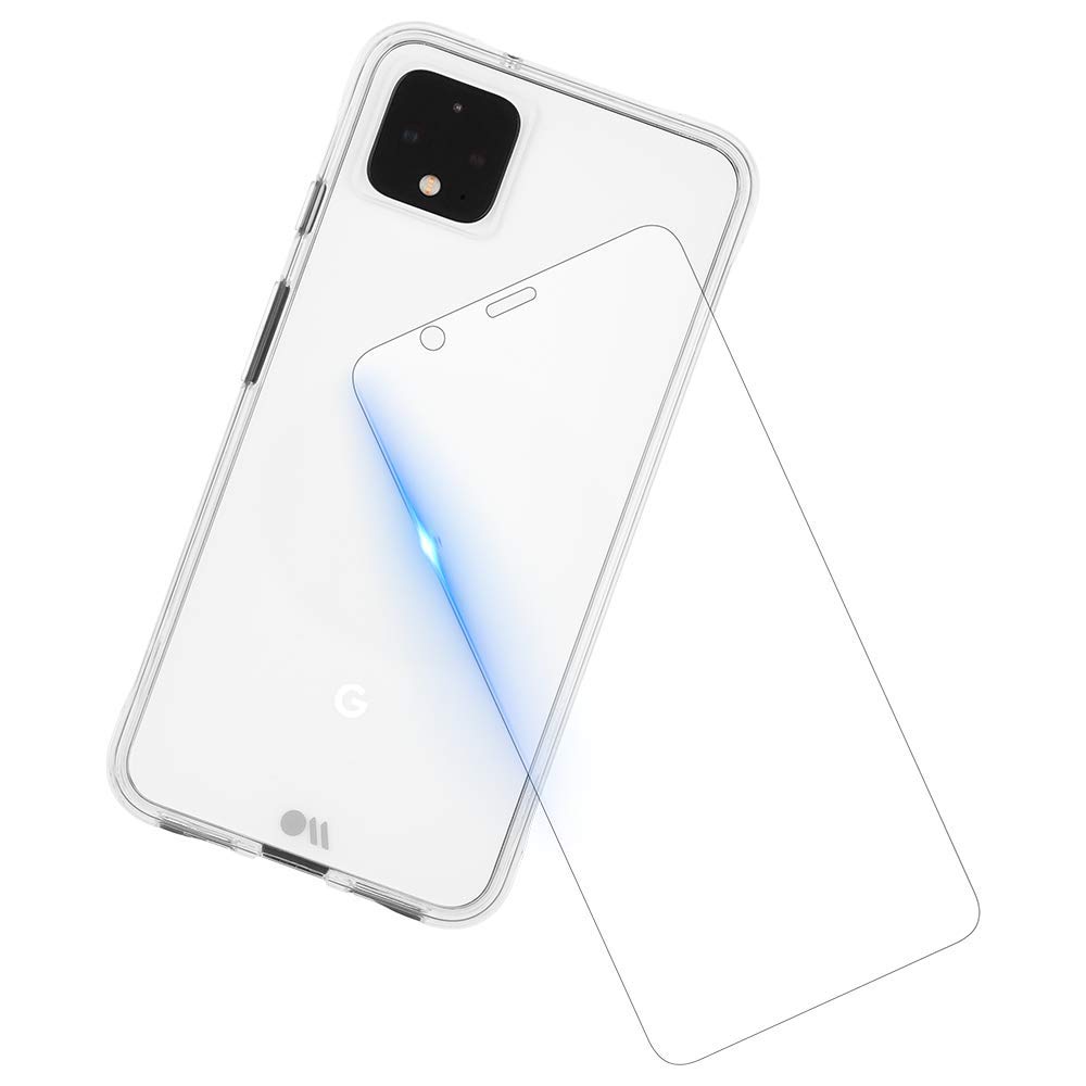 Case-Mate Google Pixel 4 Case with Tempered Glass Screen Protector - Shockproof Clear Protective Cover for Google Pixel 4 - Perfect for Daily Use, Travel & Outdoor Activities