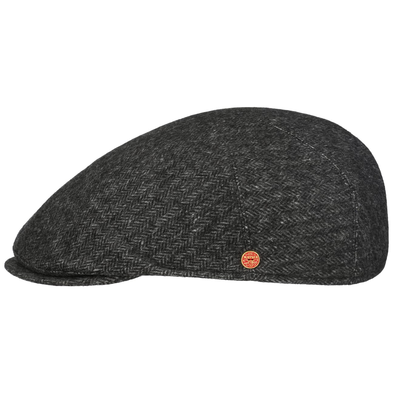 Mayser Sidney Plus Amaro Flat Cap - Stylish Wool Men's Hat for Casual & Outdoor Wear