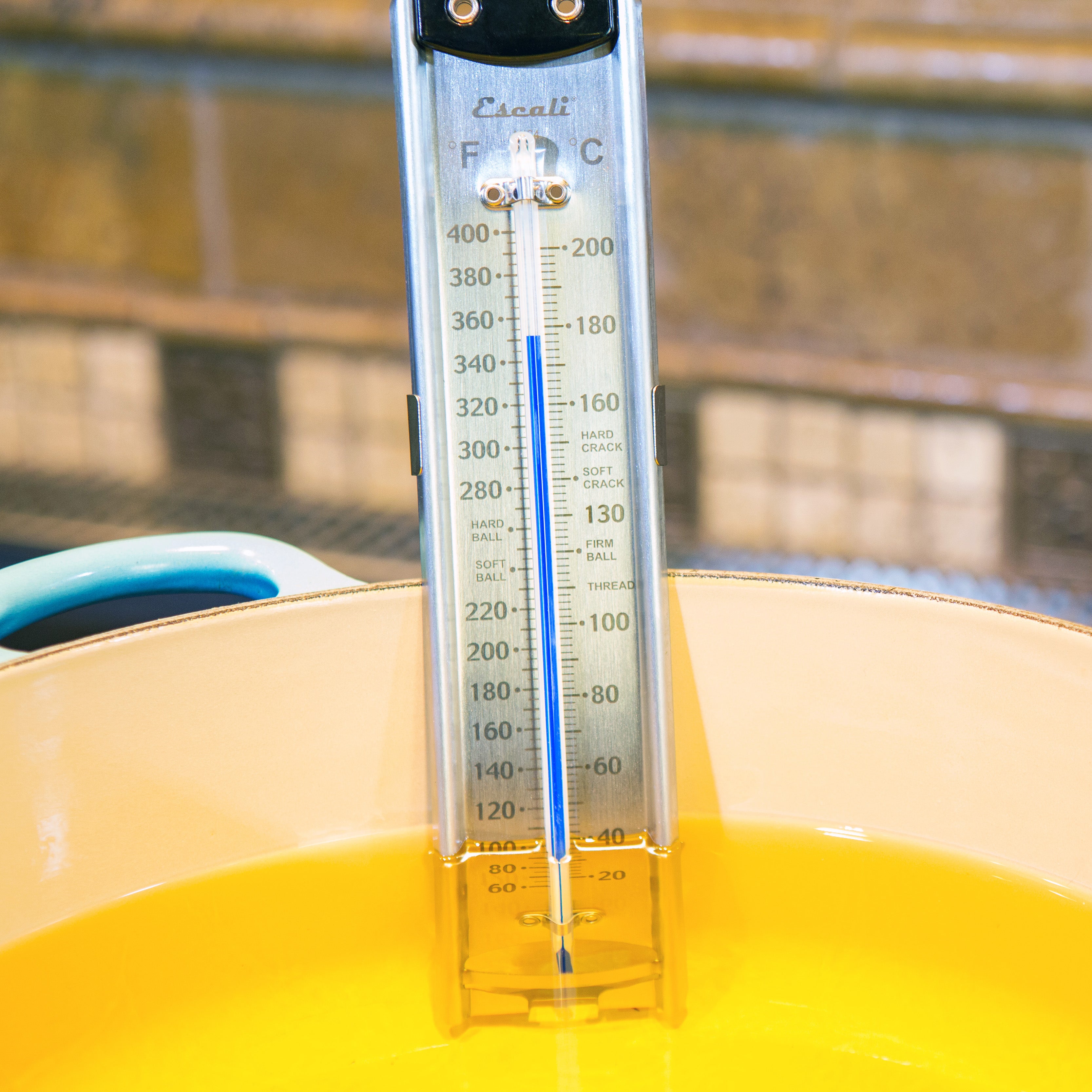 Stainless Steel Deep Fry & Candy Thermometer - Accurate Cooking & Baking Tool for Frying, Candy Making, and Oil Temperature Monitoring