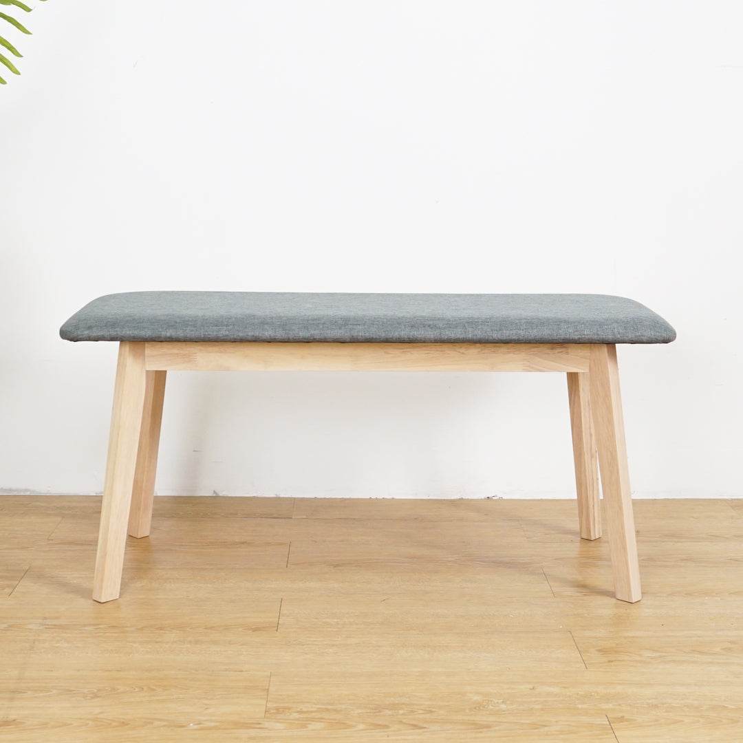 Edgar Solid Wood Dining Bench - Rustic Farmhouse Style Kitchen Table Bench for Dining Room, Breakfast Nook & Outdoor Patio Seating