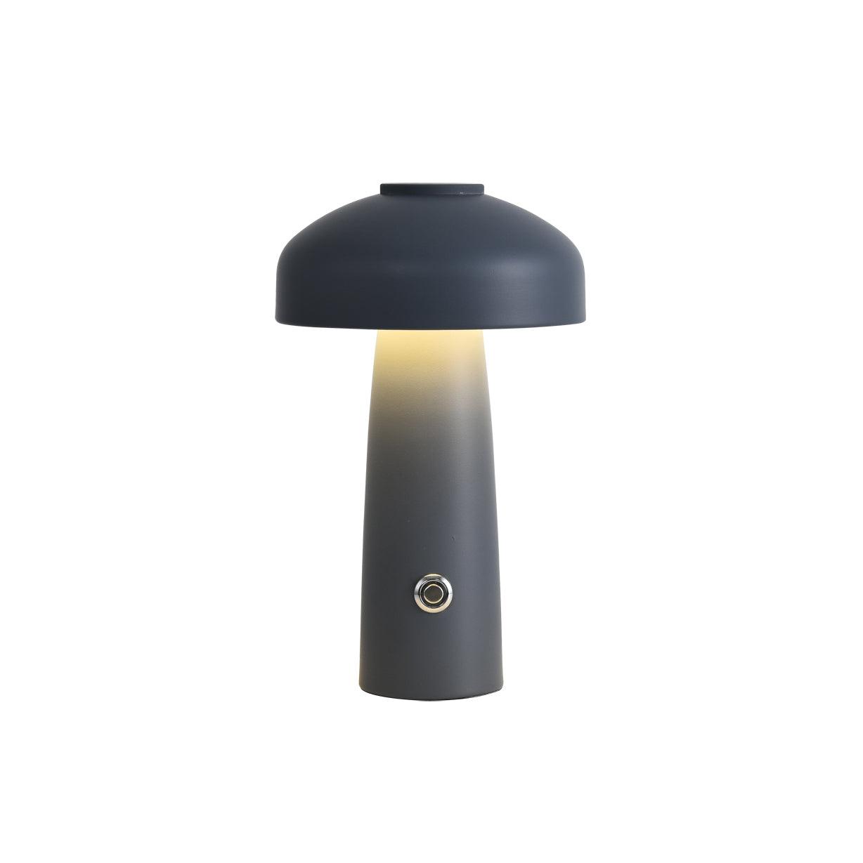 Leon Mushroom Rechargeable LED Table Lamp with Built-in Battery - Perfect for Bedroom, Living Room, and Office Decor