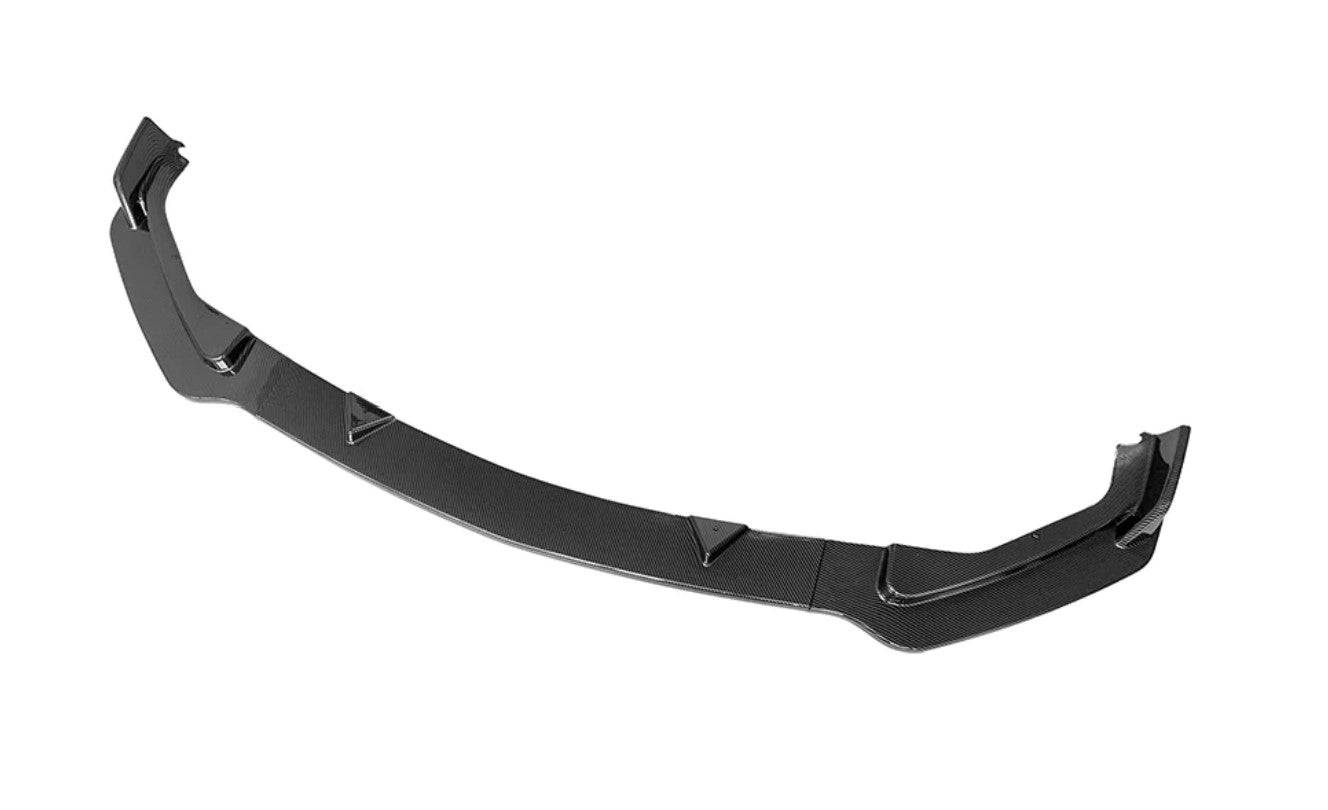 2014-2017 Infiniti Q50 Sport Front Lip Spoiler - 3 Piece Set in Glossy Black or Carbon Fiber Print - Enhance Style & Aerodynamics for Street Racing & Car Shows