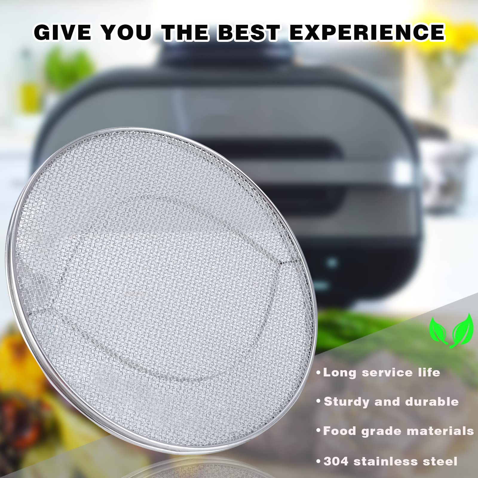 Stainless Steel Splatter Shield for Ninja Foodi FG551 - Reusable Accessories for Smart XL 6-in-1 Indoor Grill & Air Fryer - Dishwasher Safe - Perfect for Grilling, Frying & Cooking at Home