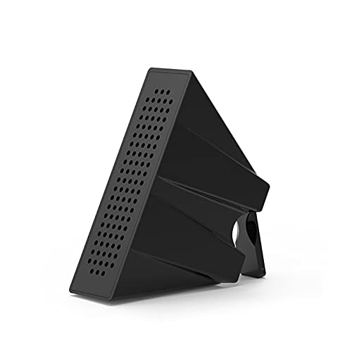 iKASUS Portable Phone Stand with Built-in Sound Amplifier - No Bluetooth or Charging Needed - Hands-Free Speaker Holder for Music, Movies & Videos (Black) - Perfect for Home, Office & Travel Entertainment