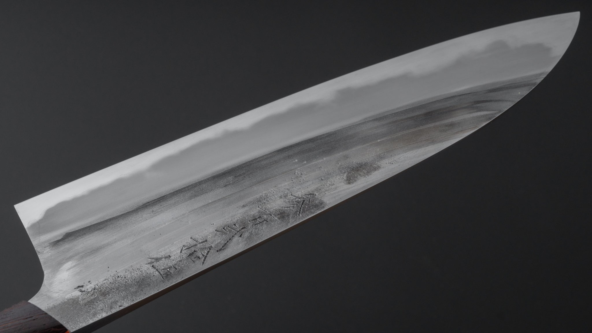 Premium Jiro Tsuchime Yo Gyuto 210mm Japanese Chef Knife with Tagayasan Handle - Perfect for Sushi, Meat Cutting & Professional Kitchen Use