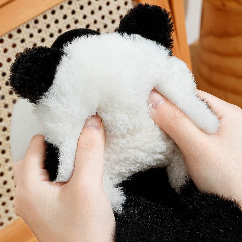 Adorable Panda Plush Slippers for Women & Men - Cozy Indoor House Shoes with Non-Slip Sole - Perfect for Winter, Home, Lounge & Gift Giving