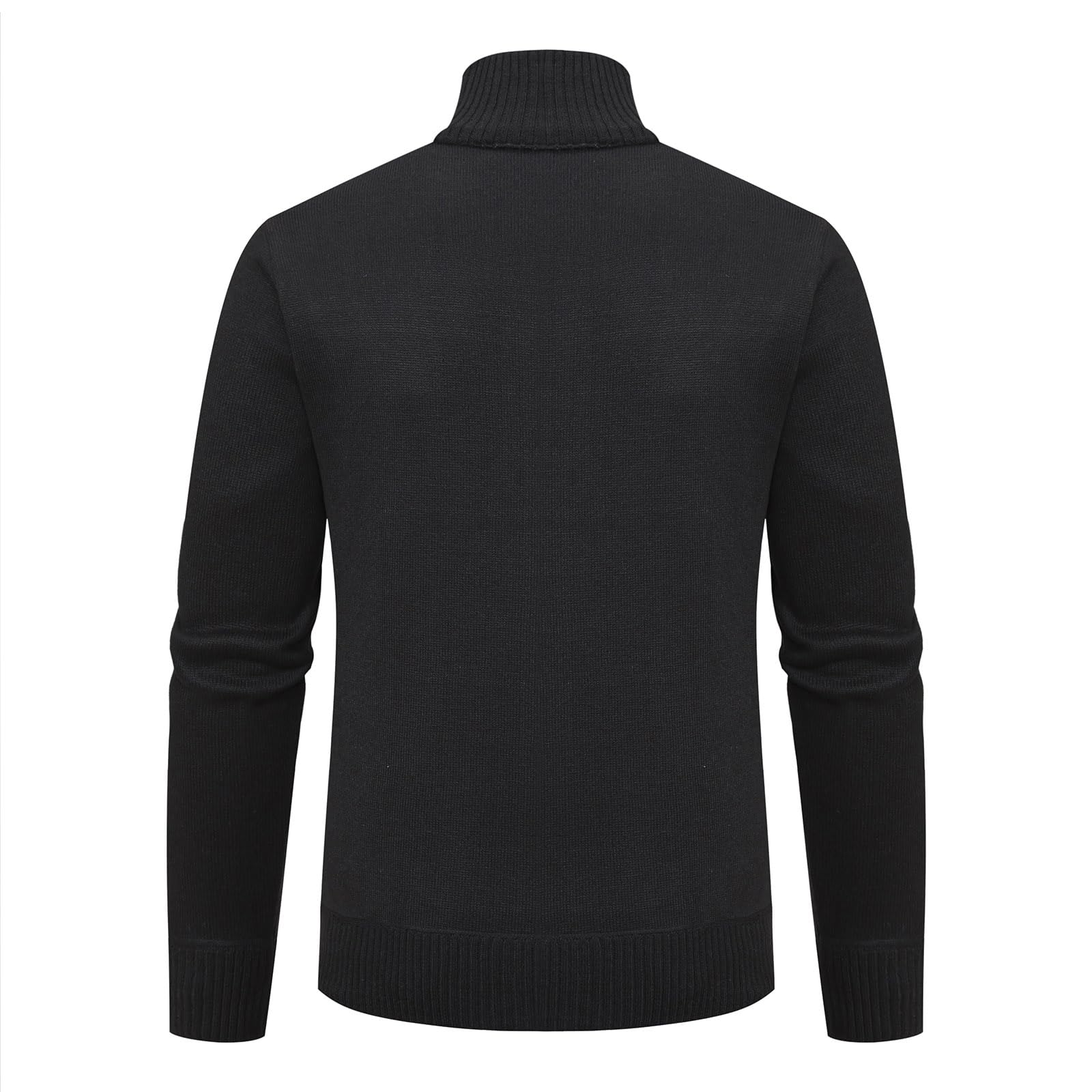 Mylldey Men's Full Zip Knit Cardigan Sweater - Long Sleeve Casual Pullover for Workout, Office & Outdoor Activities