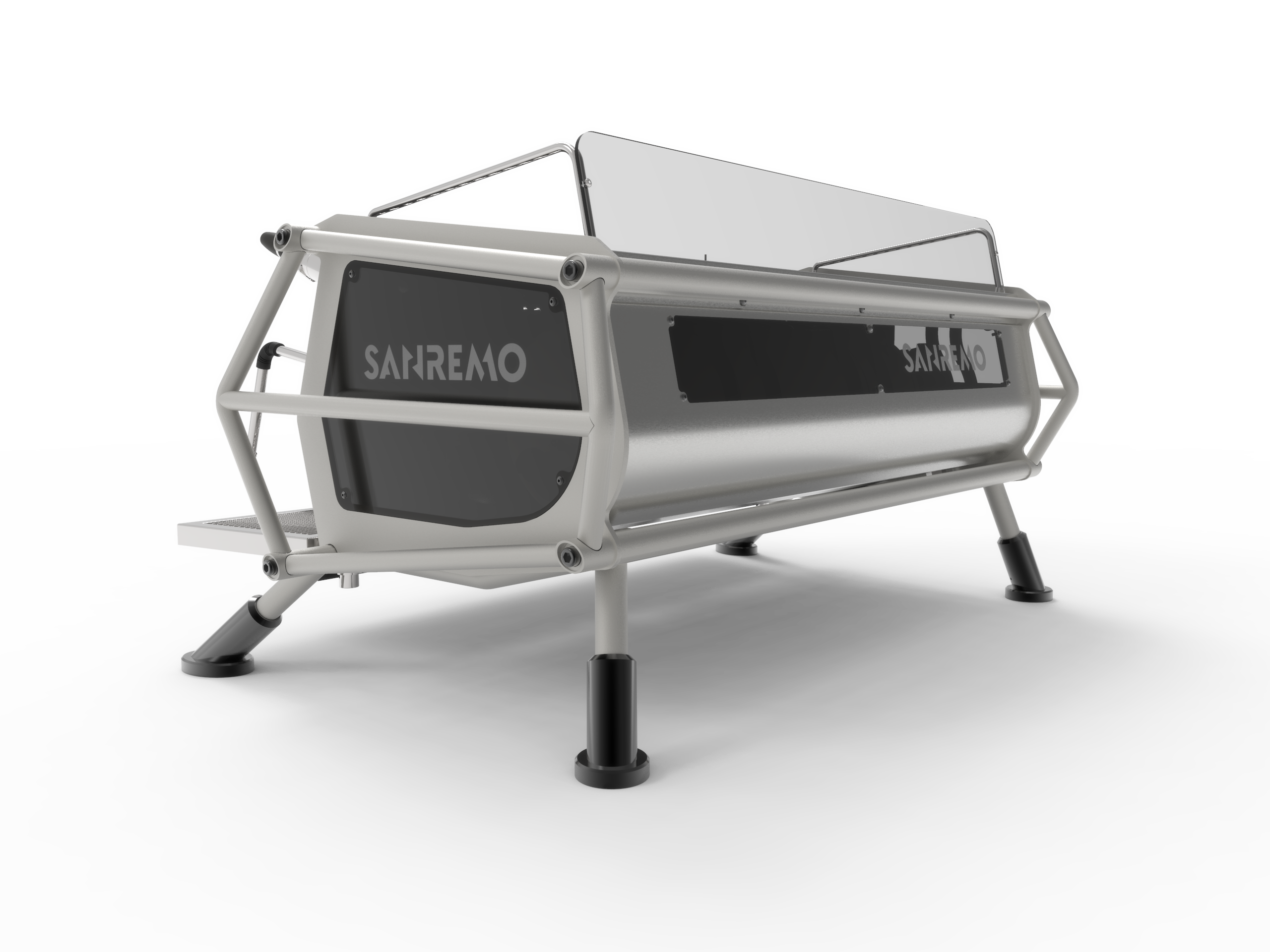 Sanremo Café Racer Naked Espresso Machine - 3 Group Commercial Coffee Maker for Cafes & Restaurants | Professional Barista Equipment for High-Volume Espresso Brewing