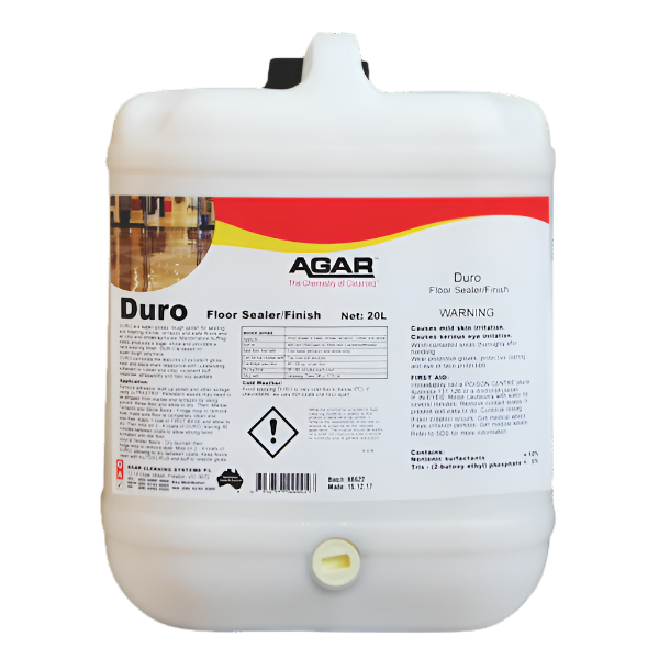 Premium Agar Duro Floor Sealer & Finish - High-Gloss Protective Coating for Hardwood, Concrete & Tile Floors - Ideal for Homes, Offices & Commercial Spaces