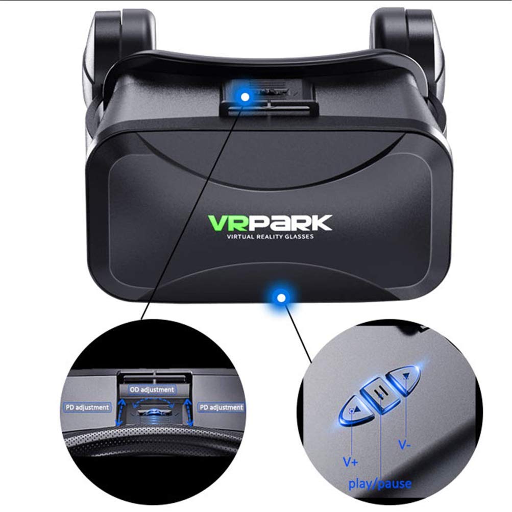 Best VR Headset for Android & iOS - 120° FOV Virtual Reality Goggles for 3D Movies & Gaming | Compatible with 4.7