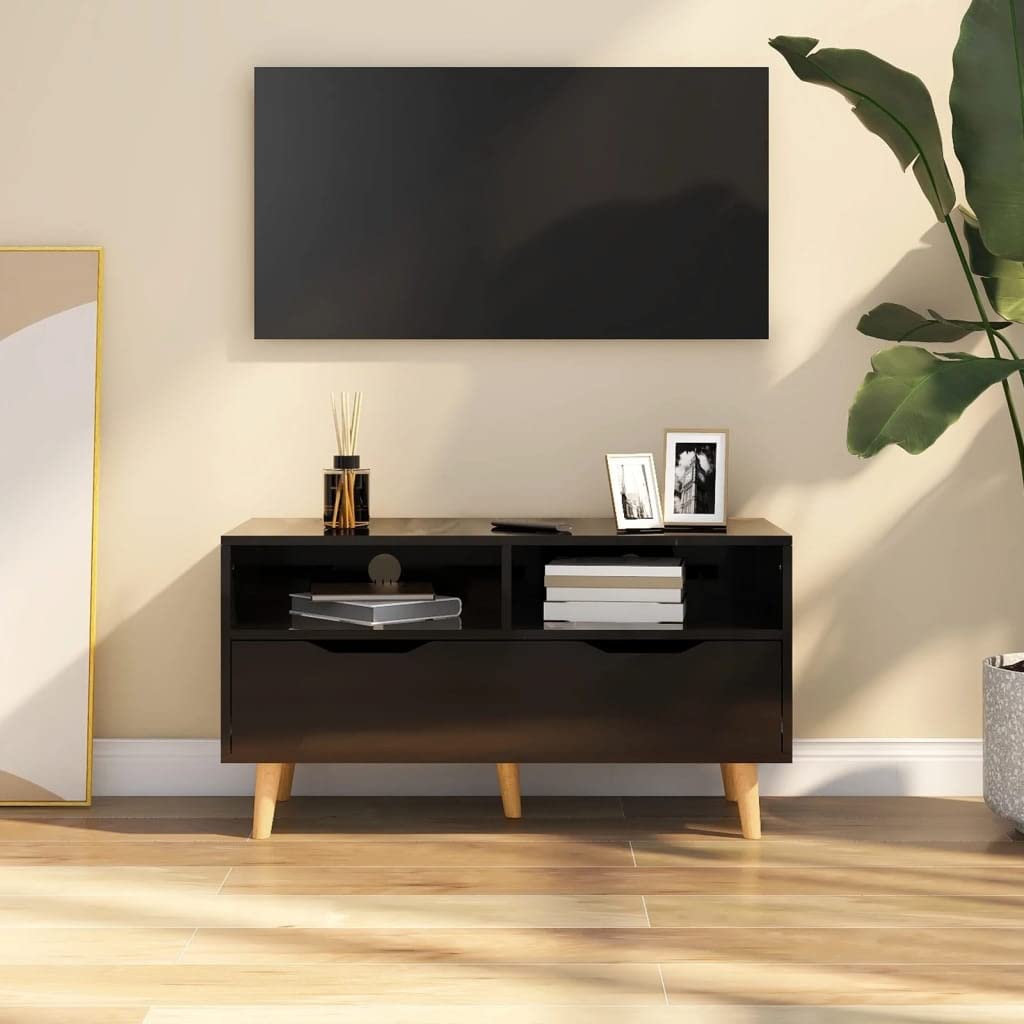 Modern TV Stand with Storage - 35.4