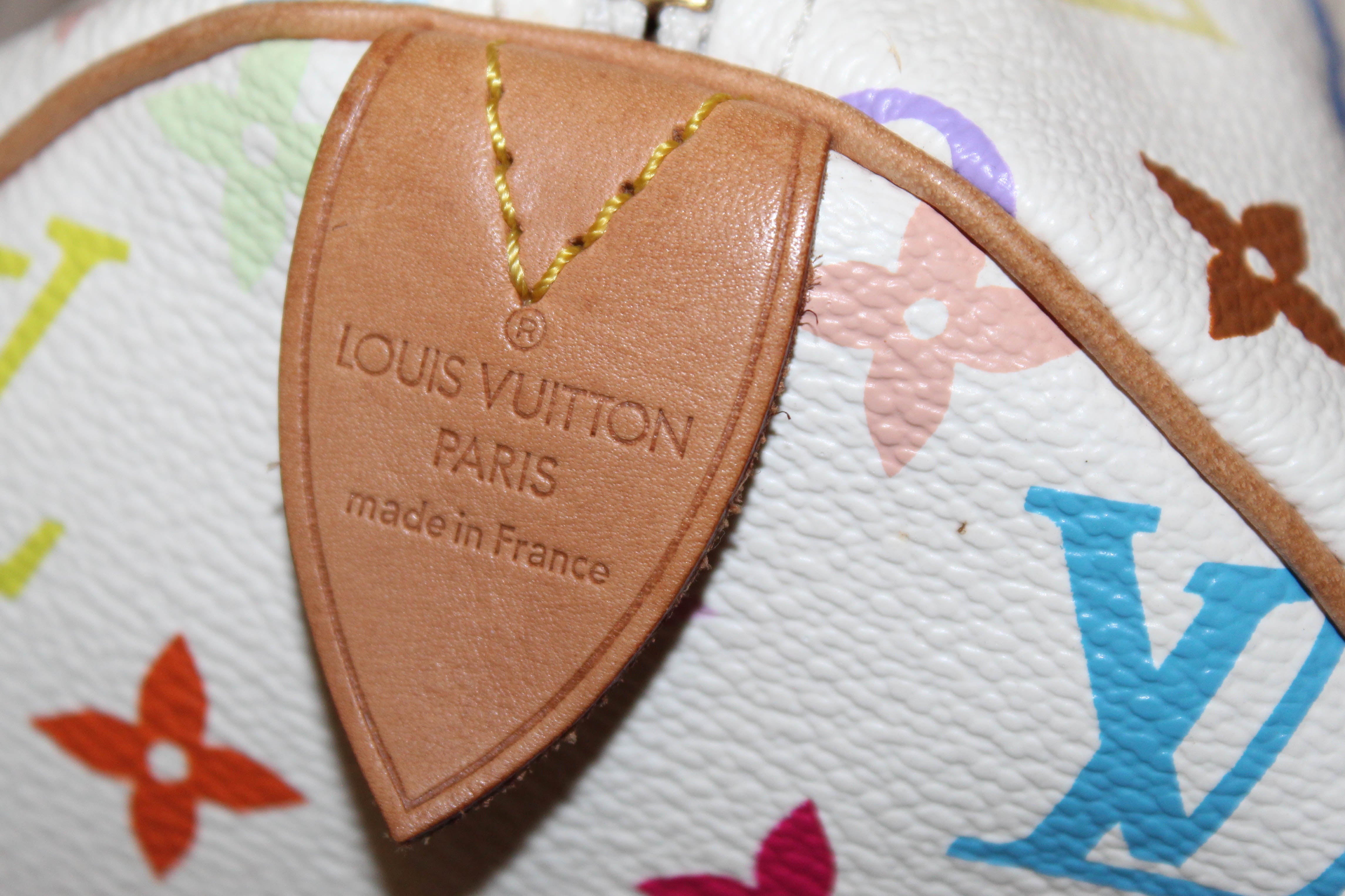 Authentic Louis Vuitton Speedy 30 Handbag - Limited Edition White Multicolore Canvas - Perfect for Women's Fashion, Luxury Travel & Everyday Elegance