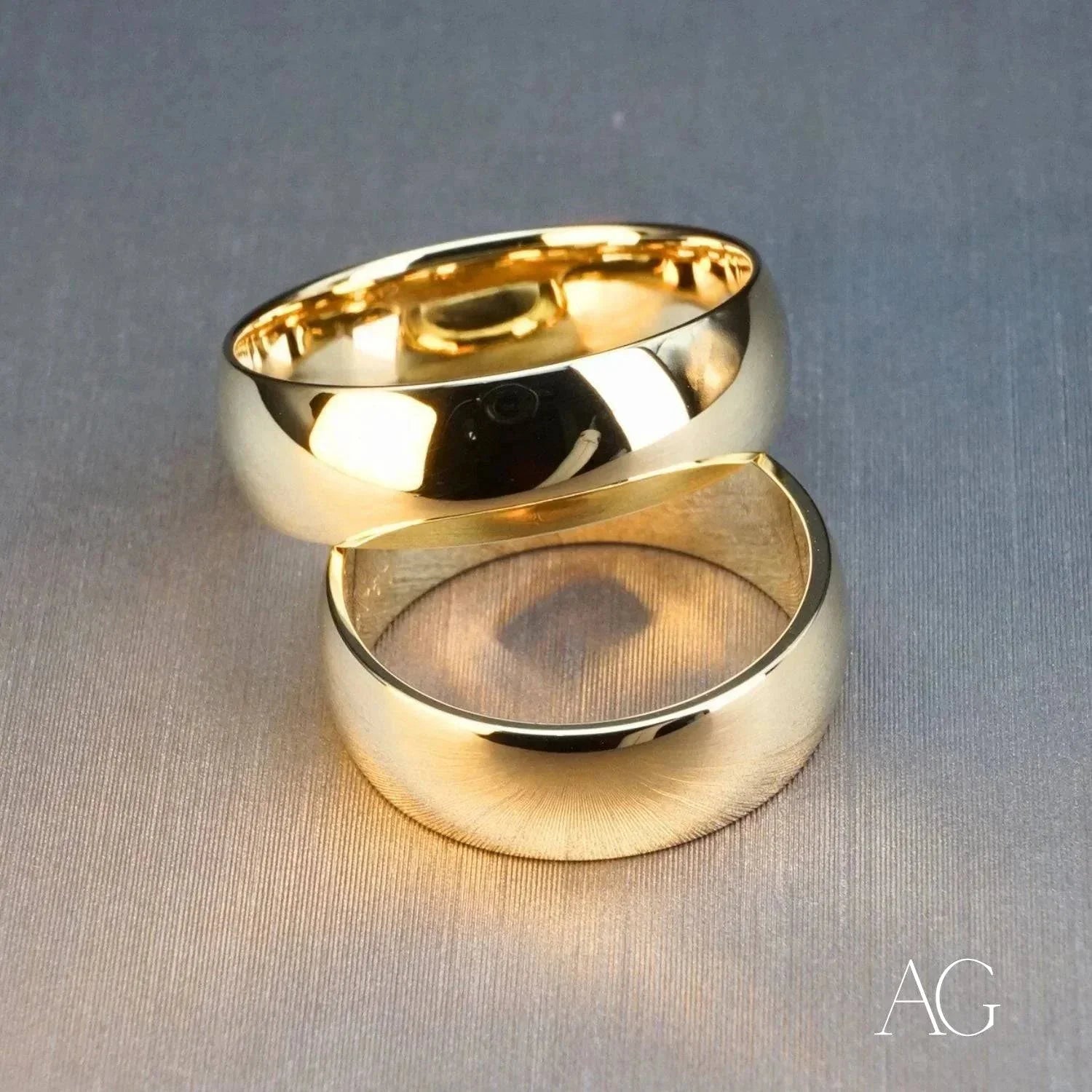 18k Gold Wedding Band for Women - Classic Eternal Love Ring - Perfect for Engagement, Anniversary & Bridal Jewelry Gifts