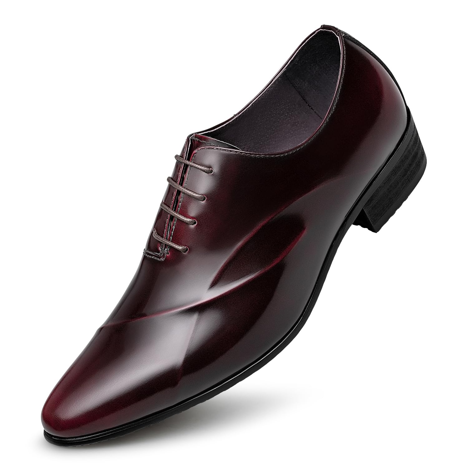 ZRO Men's Lace Up Formal Modern Oxford Dress Shoes - Comfortable Business & Wedding Shoes for Professional Office Wear & Special Occasions