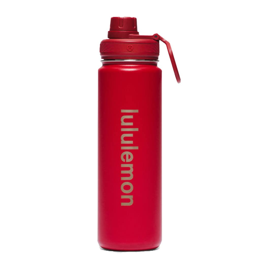 PQLQ 24oz/710ml Large Capacity Sports Water Bottle - Double Wall Insulated Stainless Steel Water Bottle with Wide Mouth & Handle, Leakproof & Sweat-Free - Perfect for Gym, Hiking, Running & Outdoor Activities