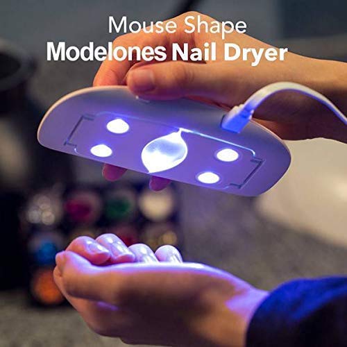 Professional UV LED Nail Dryer Lamp for Gel Polish - Fast Drying for Fingernails & Toenails - Home & Salon Use - Perfect for DIY Manicures, Pedicures & Nail Art Designs (1PC)