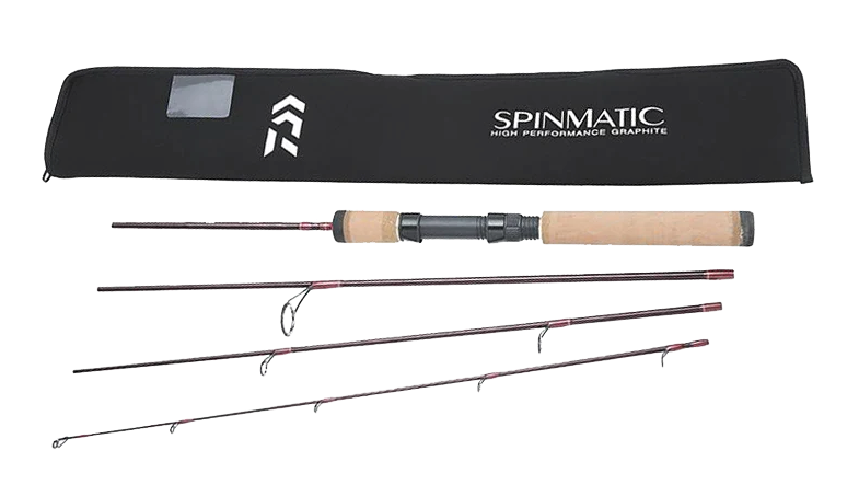 Daiwa Spinmatic D Ultralight Pack Rods - Lightweight Travel Fishing Rod for Backpacking, Hiking & Camping - Perfect for Trout, Bass & Panfish