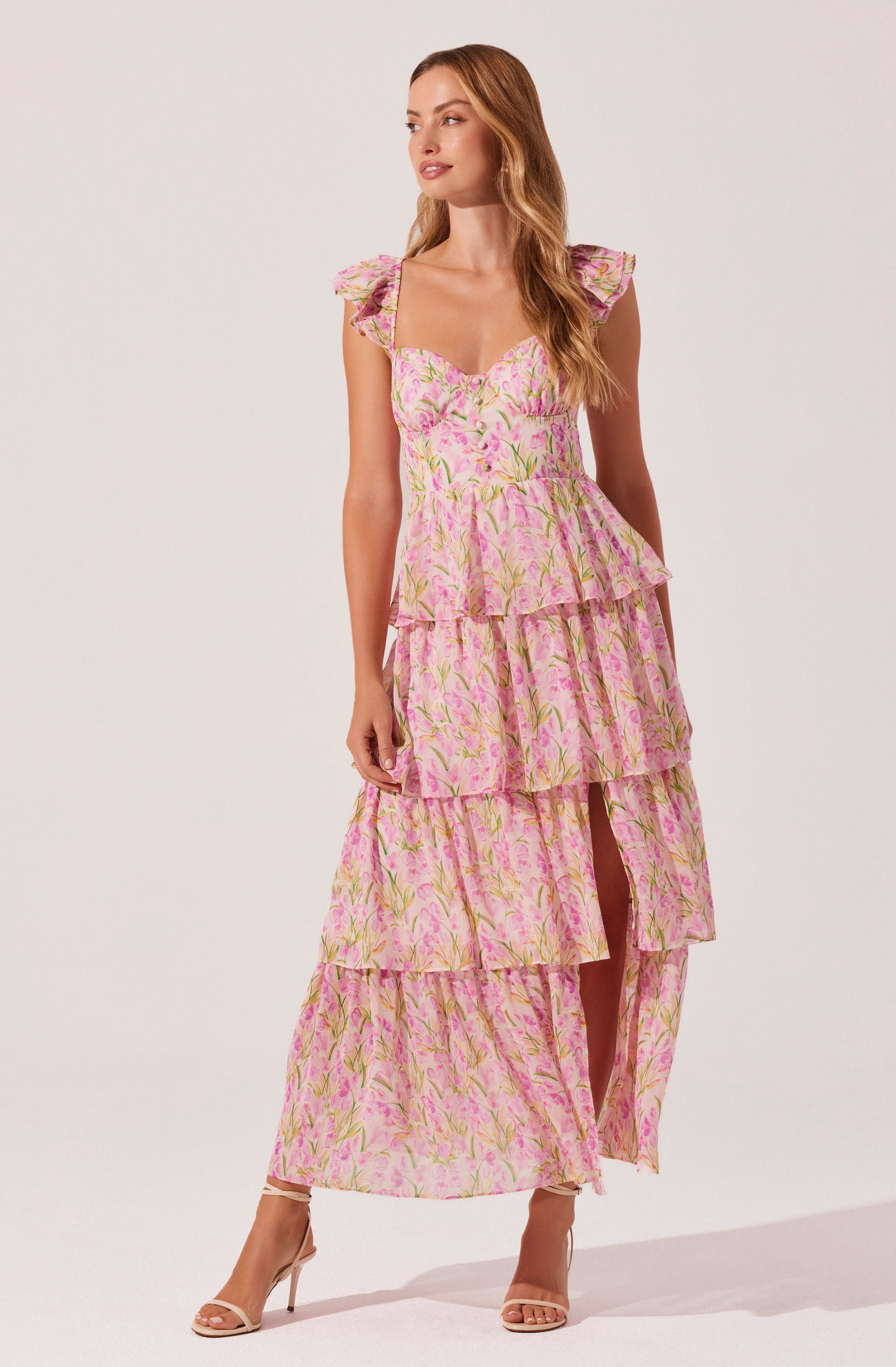Pink multi floral