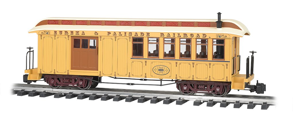 Bachmann Jackson Sharp Passenger Car Combine Eureka & Palisade Large Scale Metal Model Train Car for Collectors & Railroad Enthusiasts - Perfect for Display, Dioramas & Garden Railroads