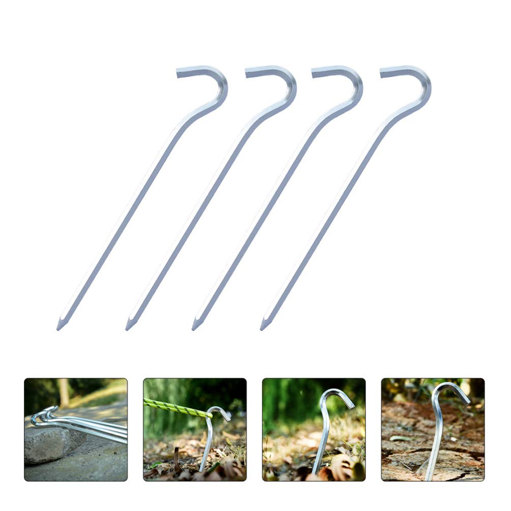 BESPORTBLE Heavy Duty Tent Stakes - 10 Pack Durable Camping Ground Nails for Outdoor Tents & Shelters | Perfect for Camping, Hiking, Backpacking & Beach Use