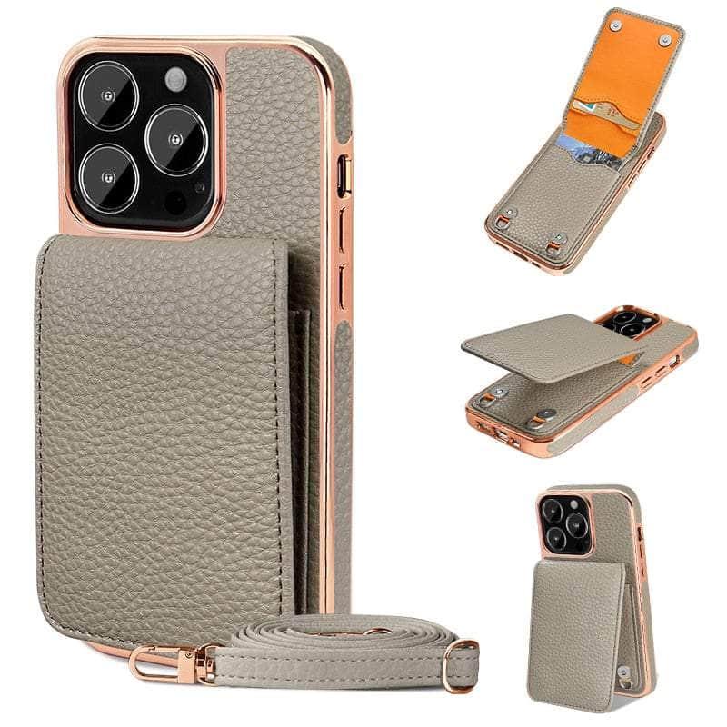 Vietao Genuine Leather Wallet Case for iPhone 14 - Slim RFID Blocking Credit Card Holder with Money Pocket | Perfect for Business, Travel & Everyday Use
