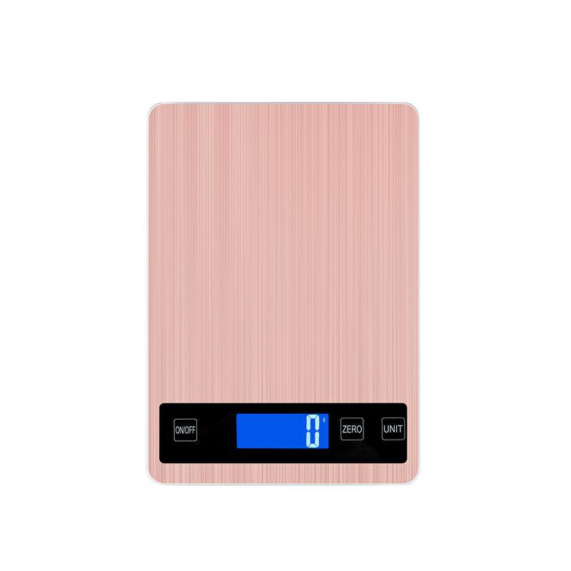 ANYCO Anygleam 15Kg Stainless Steel Digital Kitchen Food Scale (Rose Gold) - Perfect for Baking, Cooking, and Portion Control