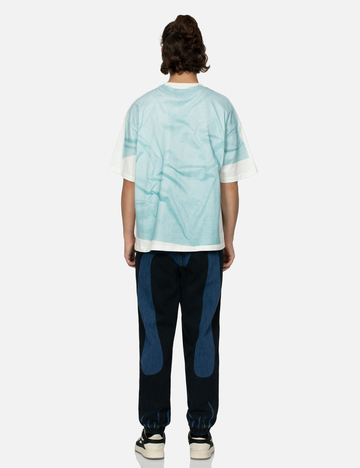 2 in 1 Logo & Seagull Print Loose Fit T-Shirt for Men - Comfortable Casual Wear for Beach, Travel & Everyday Outfits