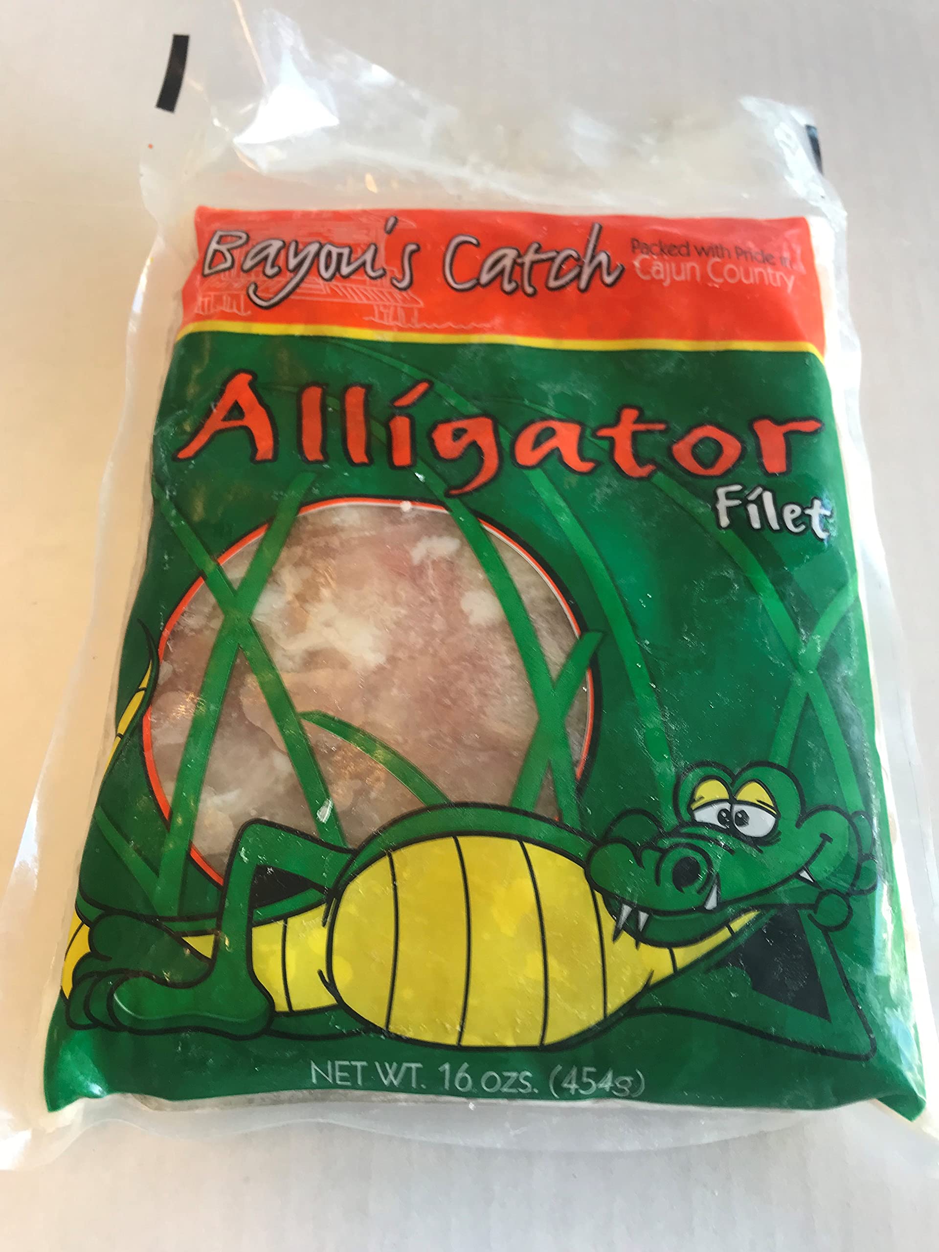 Premium Alligator Meat - 2 Pack (1lb Each) Flash Frozen for Freshness | Wild Caught, Tender & Delicious | Perfect for Grilling, Stews & Exotic Dishes