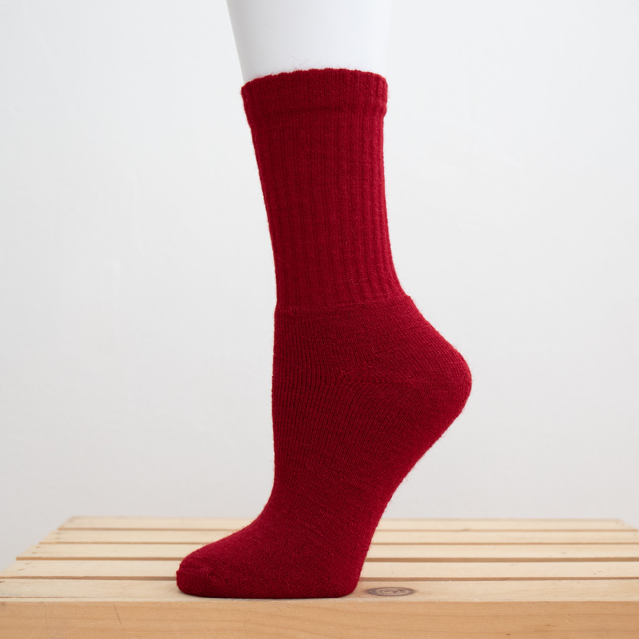 Cozy Alpaca Wool Crew Socks for Men & Women - Soft Warm Winter Hiking Socks for Outdoor Activities & Daily Wear