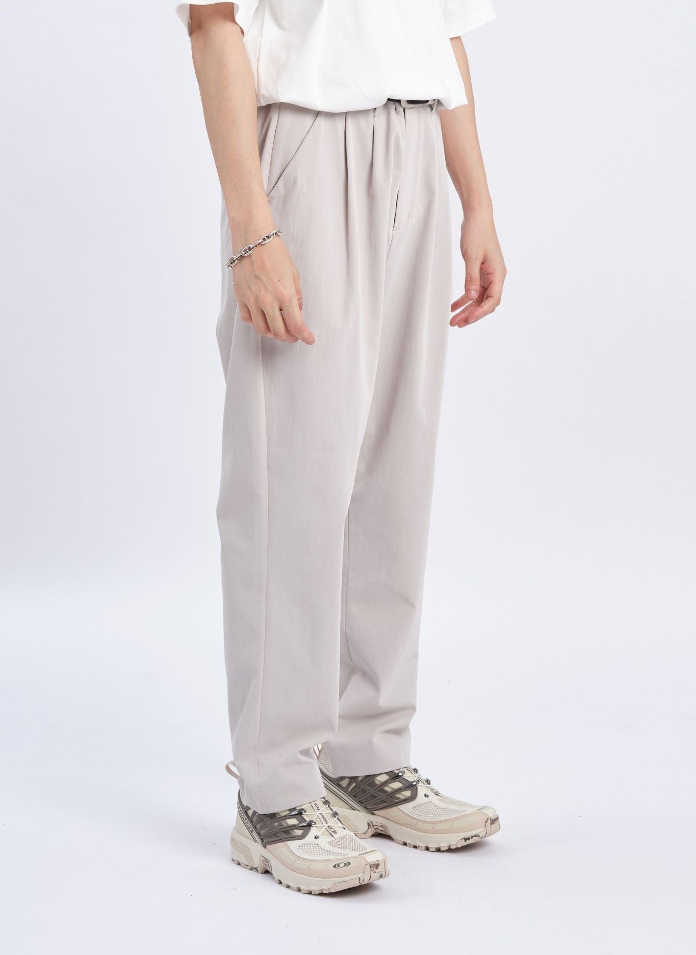 Premium Cotton Touch Solotex Ankle-Length Relaxed Tapered Pants (Size 10) - Comfortable Casual Wear for Office & Lounge