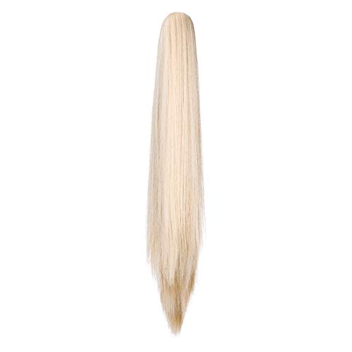 Clip-in Ponytail Hair Extension with Claw Clip - Natural Looking Hairpiece for Instant Volume & Length - Perfect for Parties, Weddings & Everyday Styling
