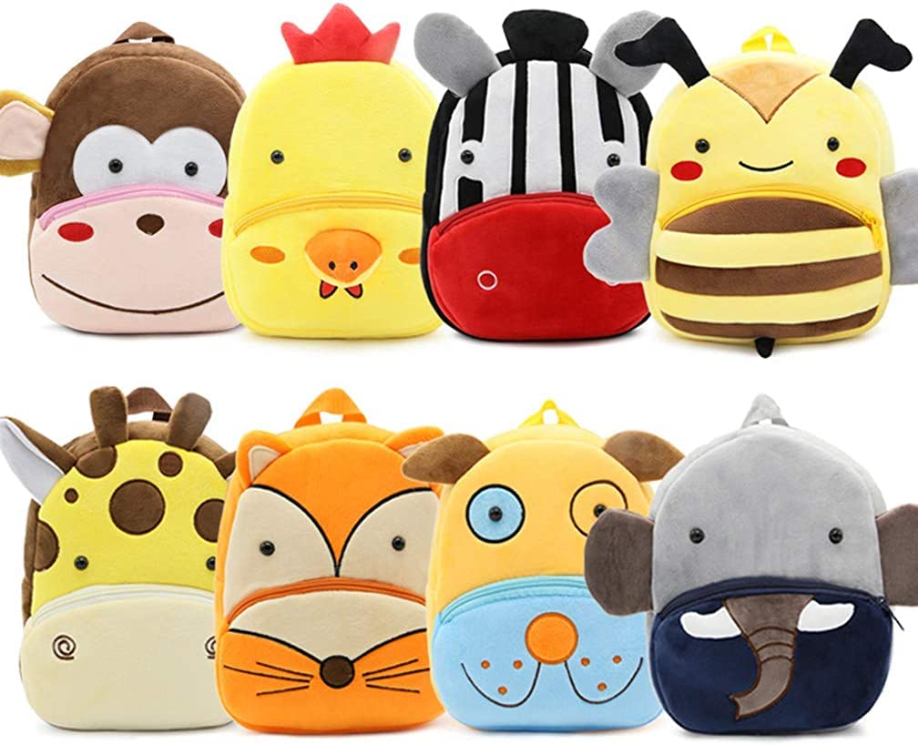 Adorable Mini Backpack for Toddlers 1-5 Years - Cute Cartoon Preschool & Nursery Bag for Boys & Girls - Perfect for School, Travel, Picnics & Daycare Adventures