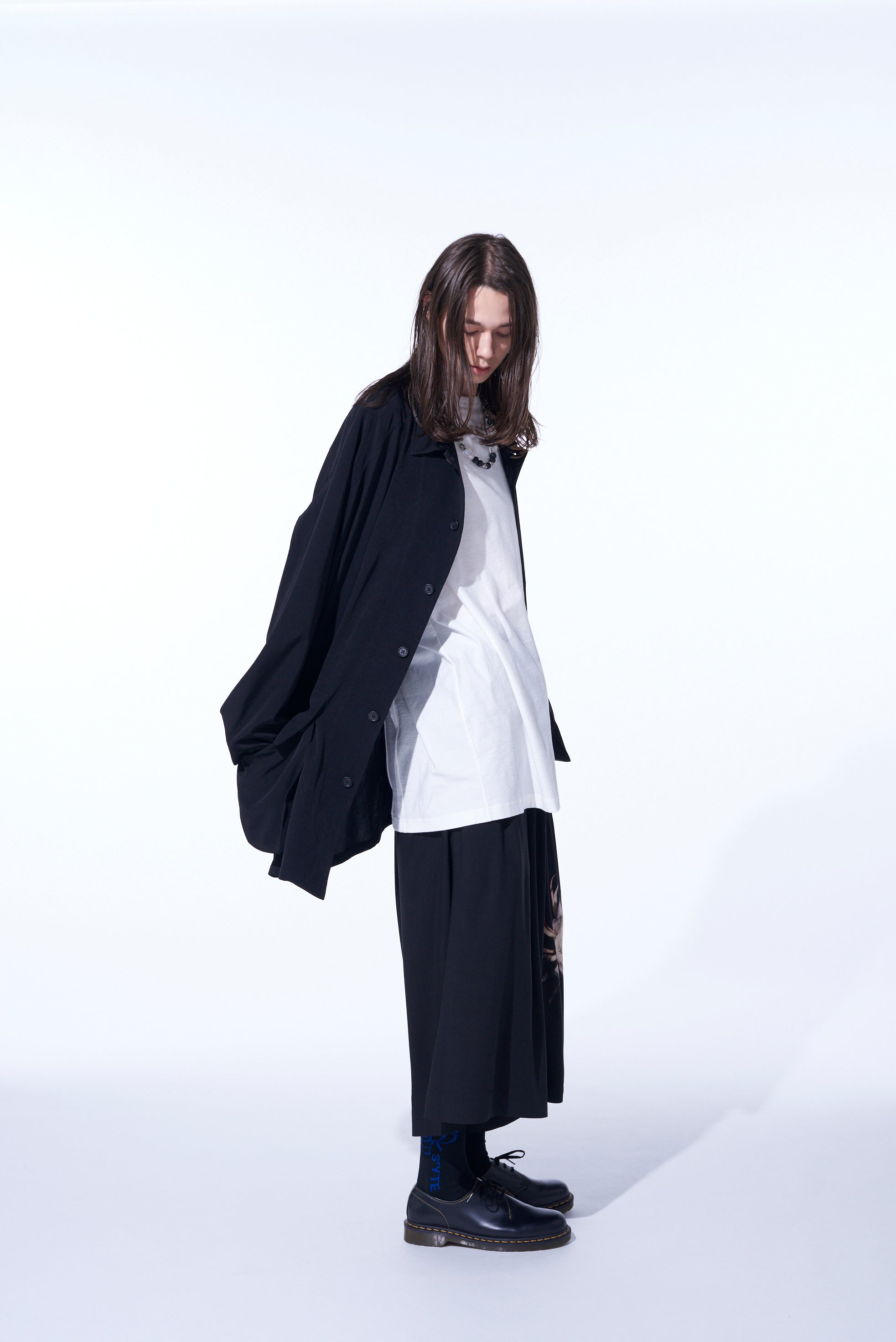 CREPE DE CHINE OVERSIZED TOPPER BLOUSON - Lightweight Flowy Women's Blouse for Casual Outings & Office Wear