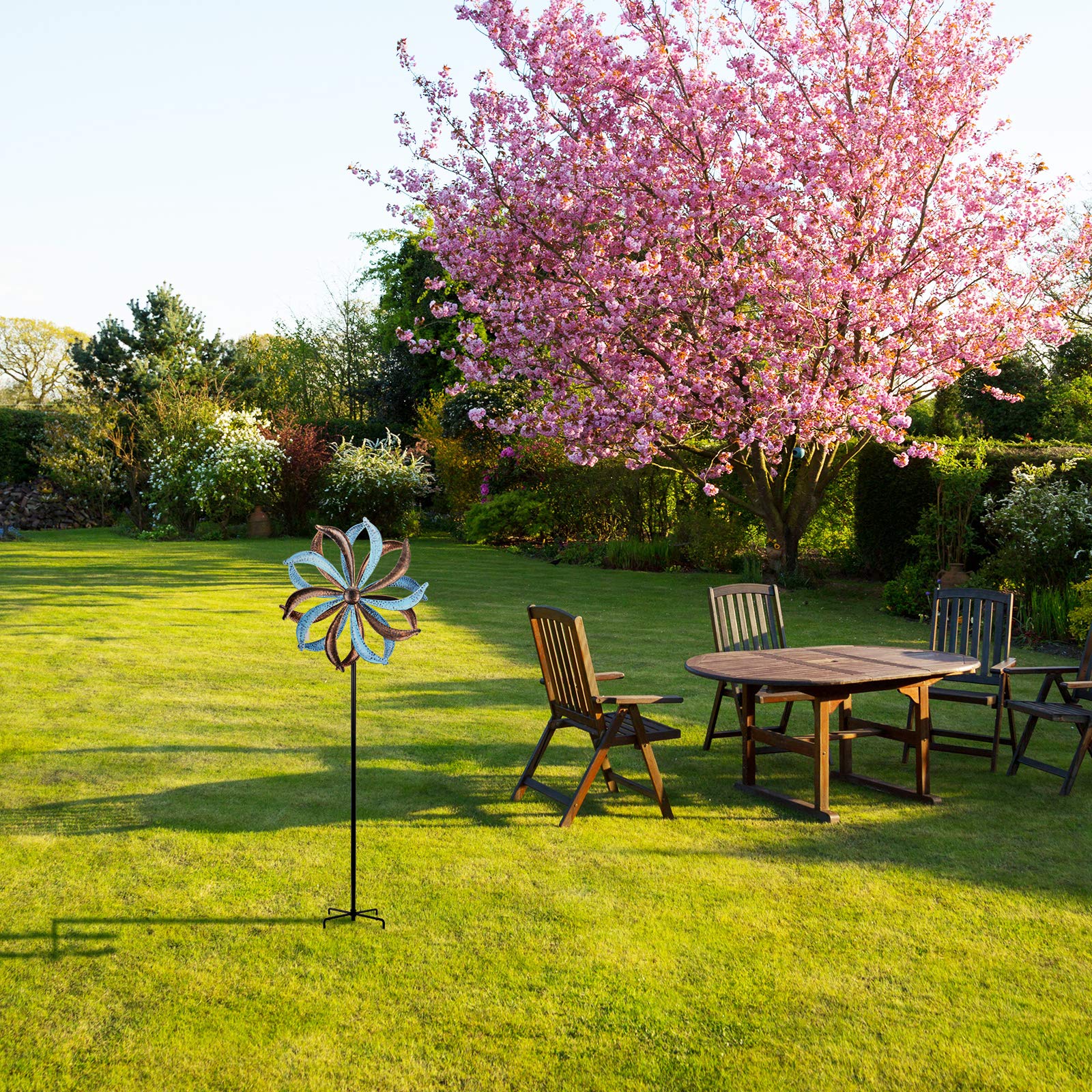Premium Metal Leaf Wind Spinner for Outdoor Garden & Patio Decor