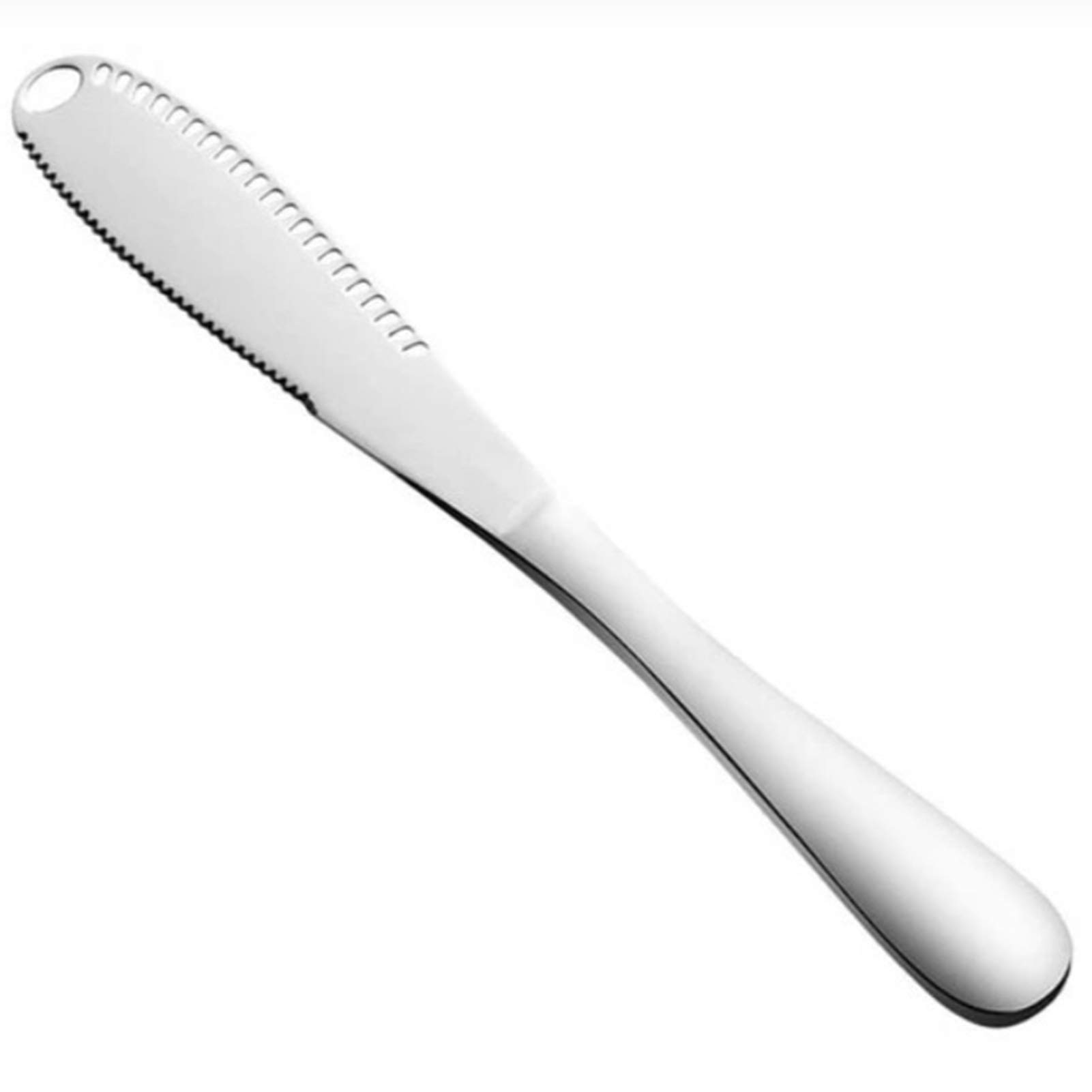 Premium 3-in-1 Stainless Steel Butter Spreader with Serrated Edge & Shredding Slots - Multi-Functional Kitchen Knife for Bread, Butter, Cheese - Perfect for Breakfast, Baking & Entertaining