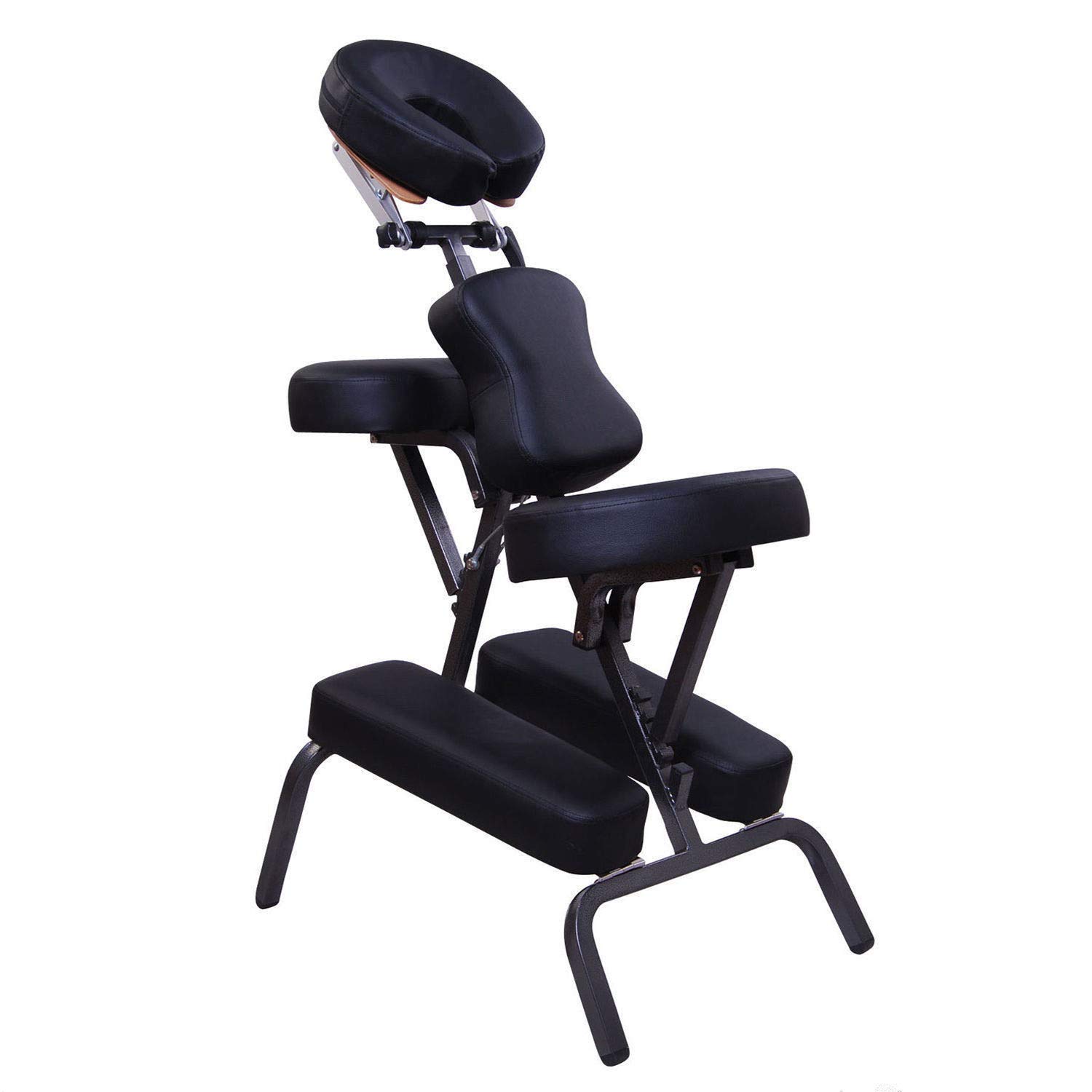 Portable PU Leather Tattoo Chair with Adjustable Backrest - 44