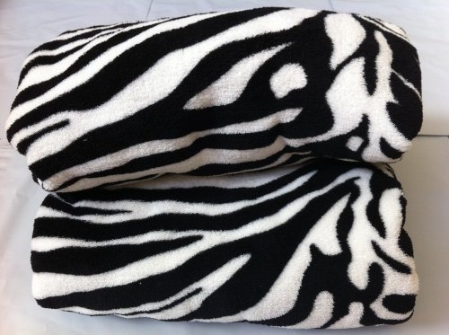 Soft Twin Size Animal Print Fleece Blanket - Leopard, Zebra, Giraffe Plush Microfiber Throw - Cozy & Warm for Bed, Couch, Sofa - Perfect for Kids Room, Dorm, Gift (White Zebra)