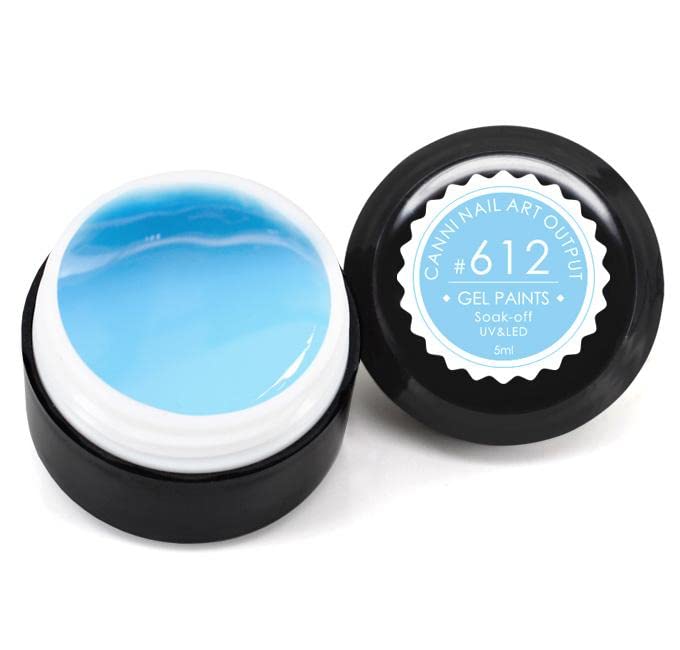 CANNI 5ml UV Gel Nail Polish - Soak Off Gel Paint for Nail Art, 612 Solid Color Gel Lacquer for Manicures & Pedicures | Perfect for Salon, Home Use & DIY Nail Designs