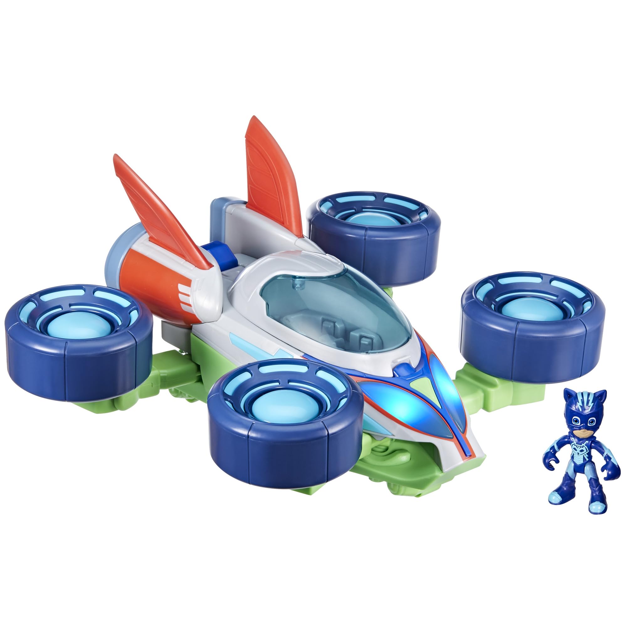 PJ Masks Power Heroes PJ Explorider Transforming Vehicle - 3 Modes with Lights & Sounds | Interactive Preschool Toy for Boys & Girls Ages 3+ | Birthday Gift & Imaginative Play for Kids