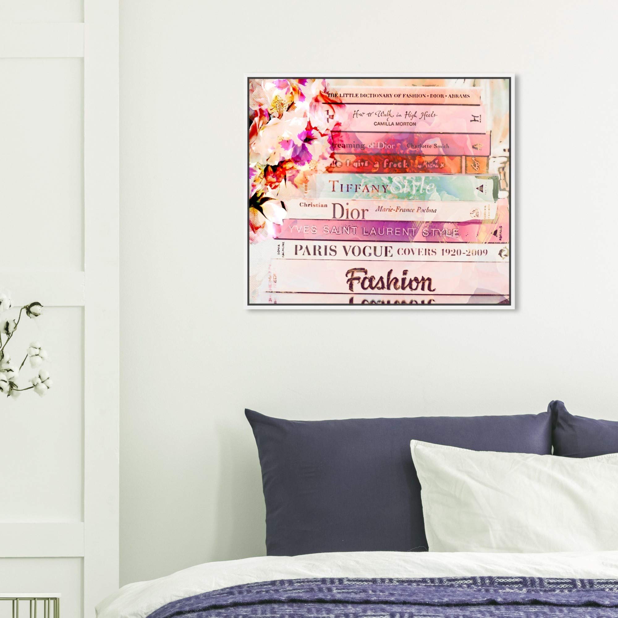 Romantica Spring Pink Framed Wall Art Canvas Print - 24x20 Inches - Fashion & Glam Home Décor by Oliver Gal Artist Co. | Perfect for Living Room, Bedroom & Office Decor