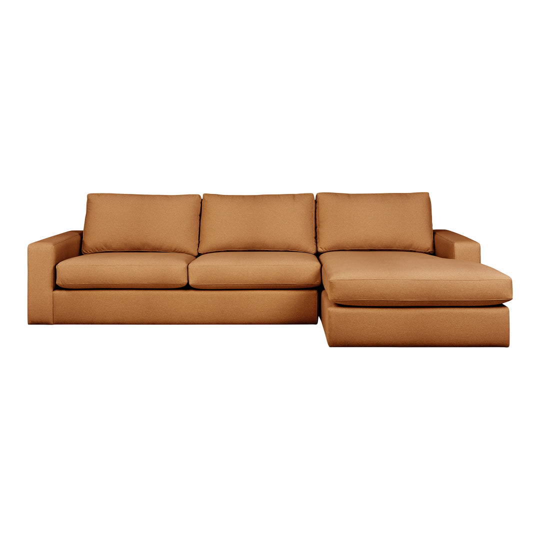 Ashdale Bi Sectional Sofa - Modern L-Shaped Couch with Reversible Chaise for Living Room, Family Room & Home Theater | Comfortable Fabric Upholstery & Sturdy Wood Frame