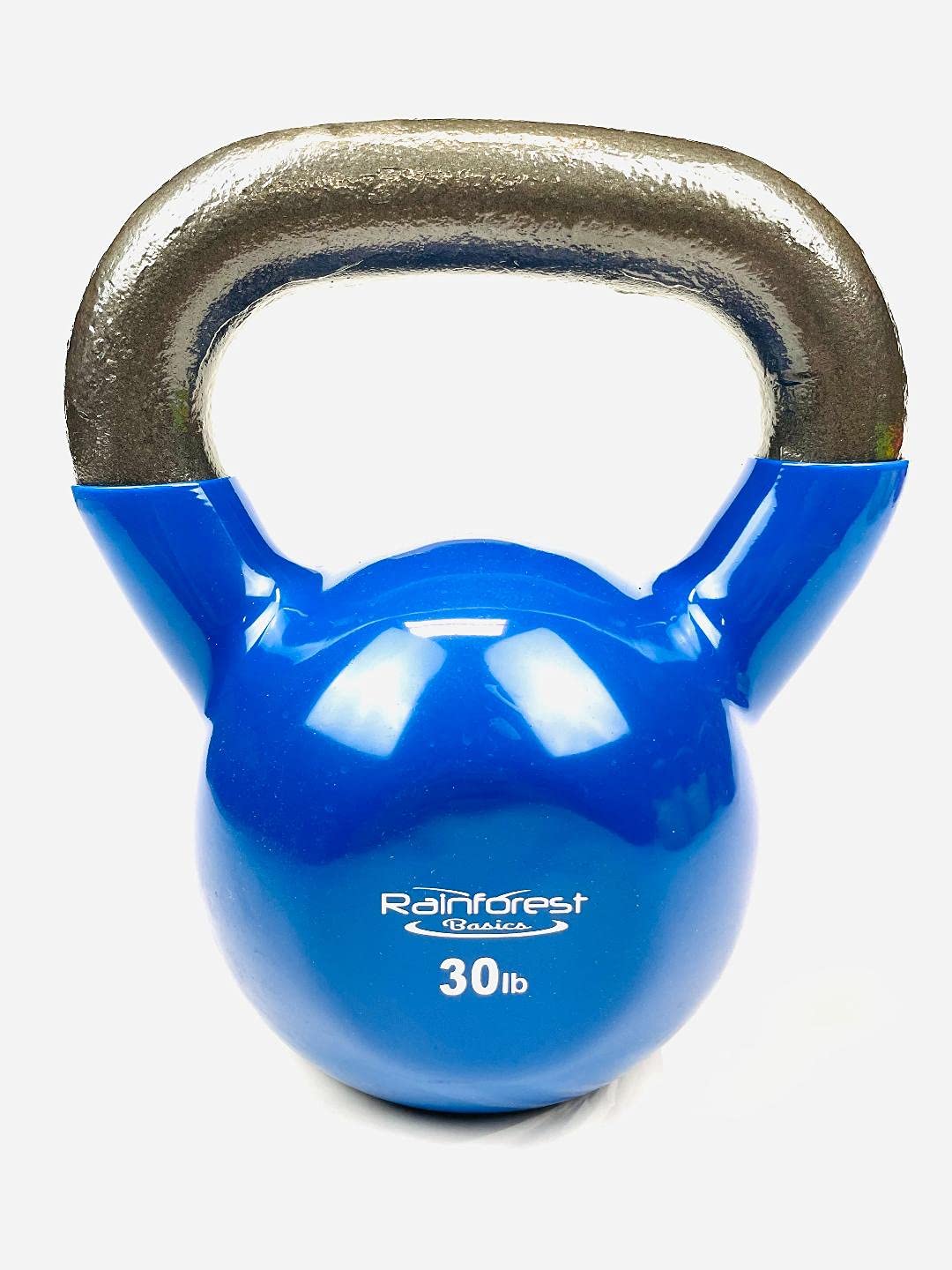 Premium Vinyl Coated Cast Iron Kettlebell - Durable Home Gym Equipment for Strength Training, CrossFit & Fitness Workouts