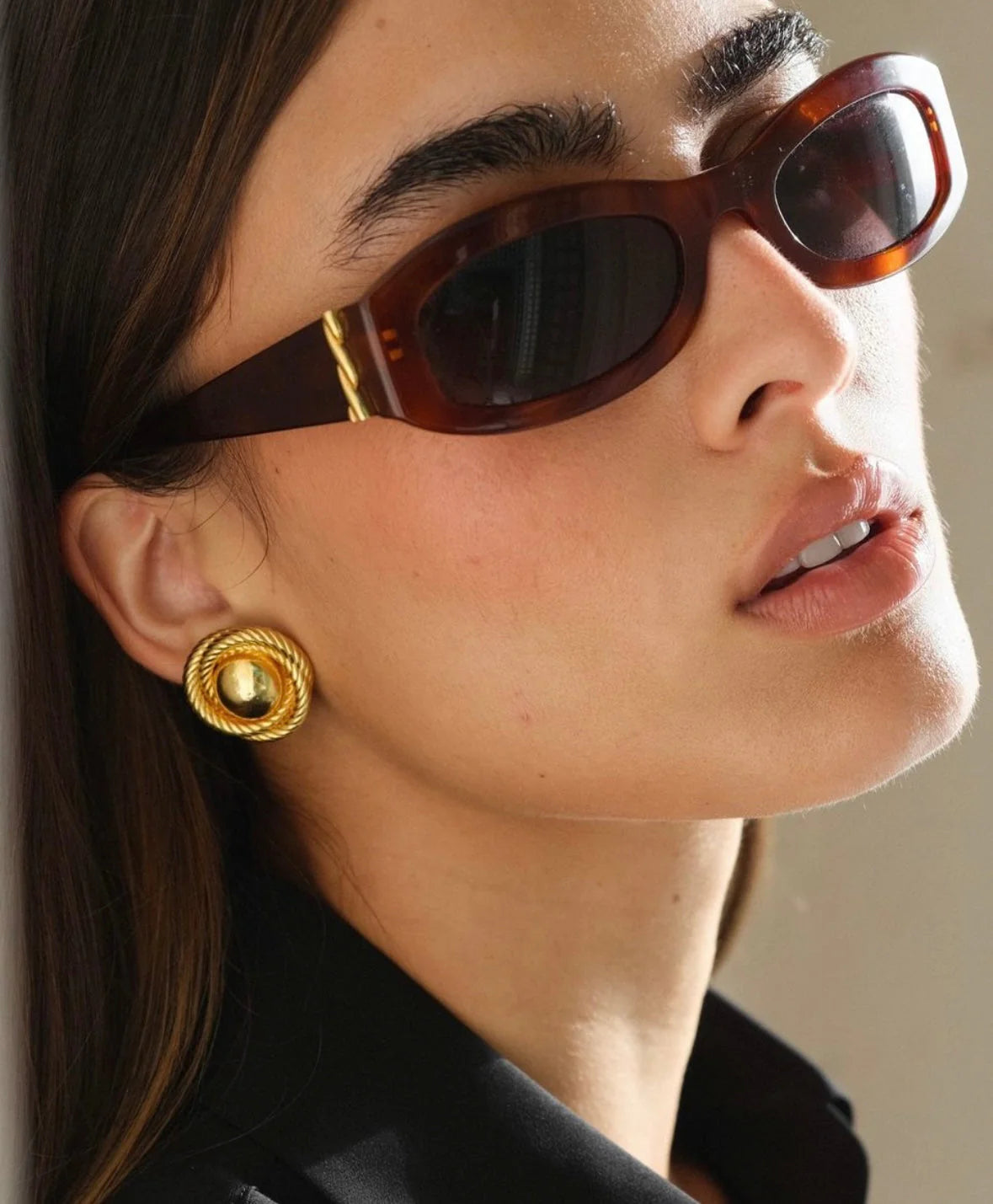 Annalisa Gold Earrings for Women - Elegant Dangle Hoop Earrings for Party, Wedding & Everyday Wear