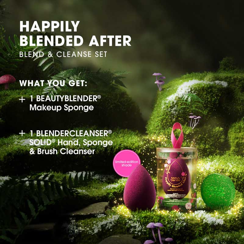 Beautyblender Happily Blended Makeup Sponge - Discontinued Edition - Perfect for Flawless Foundation & Concealer Application