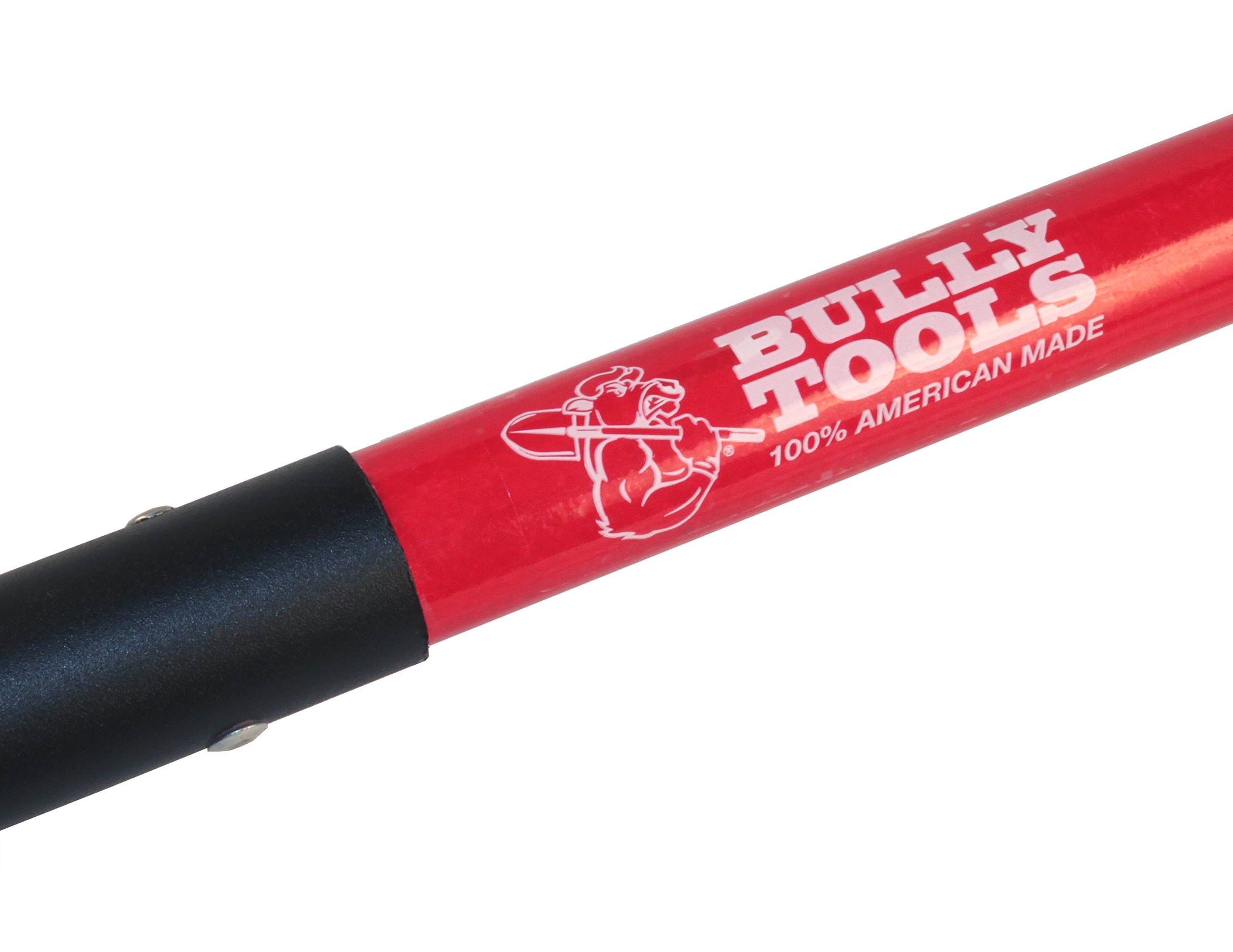 Bully Tools 92317 8-Inch Shrub Rake with Fiberglass Handle - Perfect for Gardening, Landscaping, and Yard Maintenance
