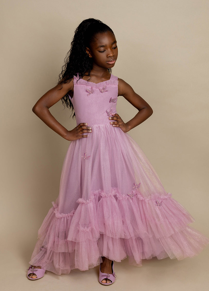 Elegant Light Orchid Sparrow Dress for Women - Flowy A-Line Summer Dress for Casual Outings, Parties & Weddings