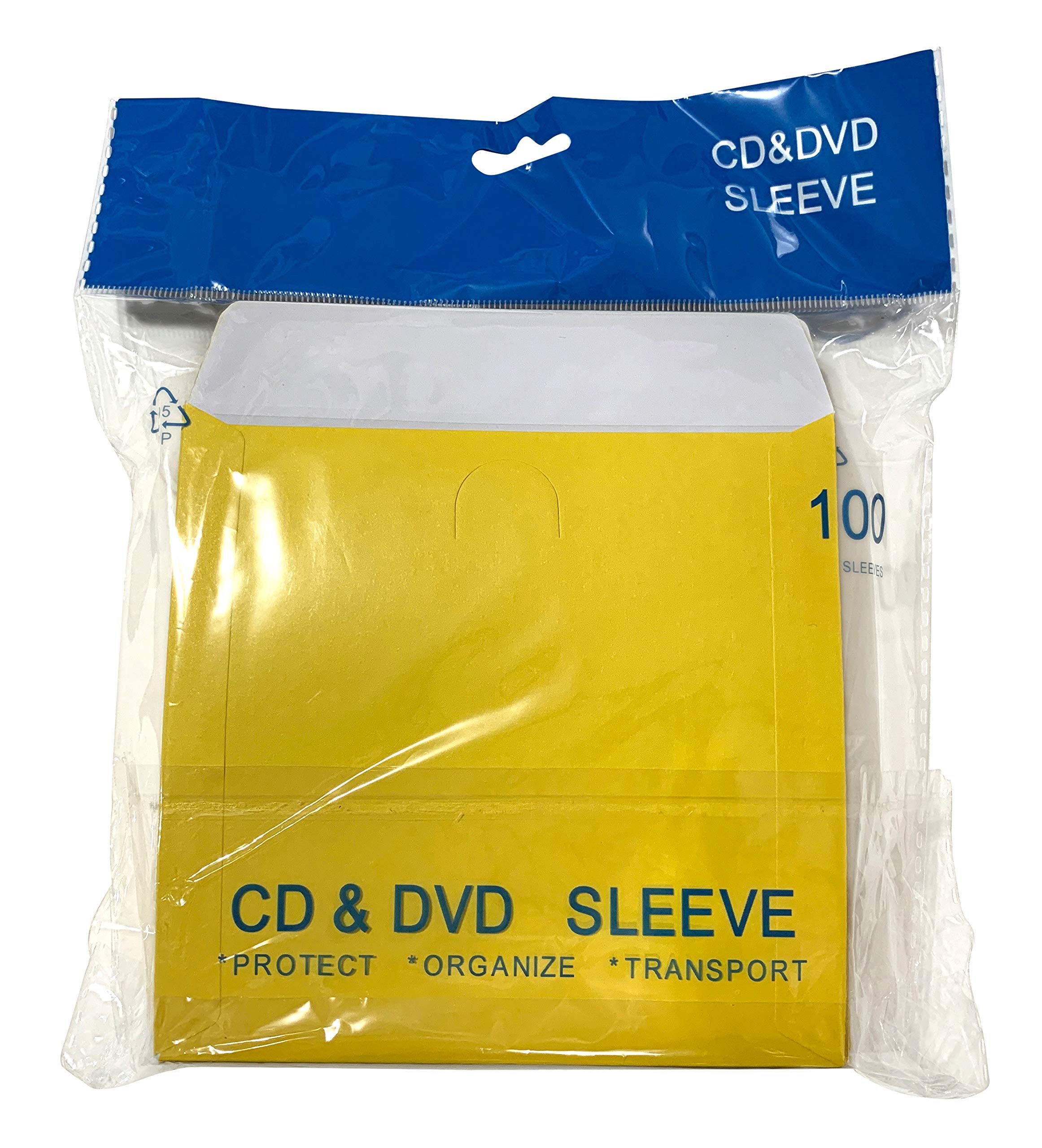 Premium 100g Yellow Paper Sleeves with Window & Flap - Pack of 300 | Perfect for Mailing Documents, Greeting Cards & Small Gifts | Eco-Friendly Packaging Solution