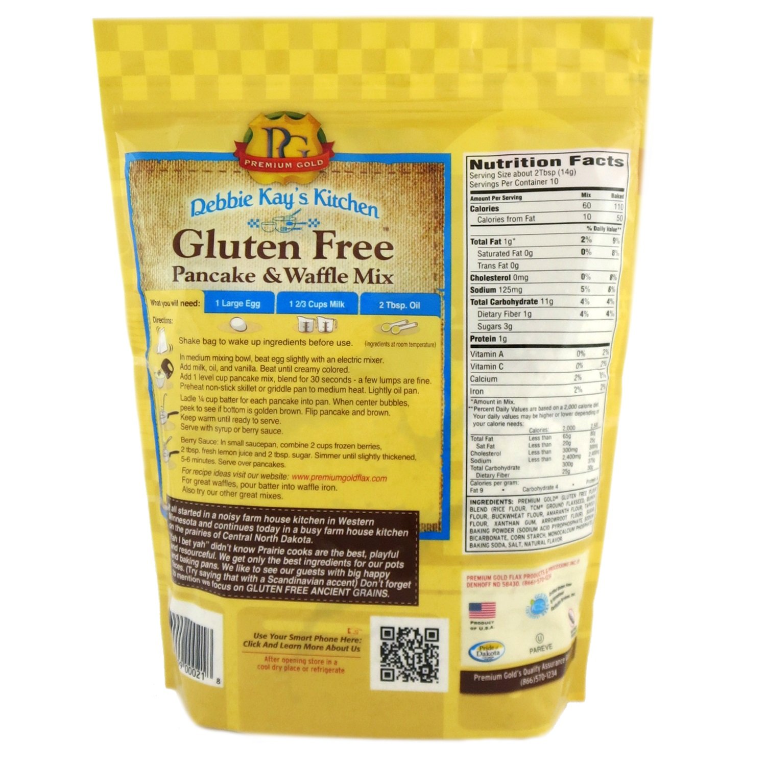 Premium Gluten-Free Pancake & Waffle Mix - Non-GMO, 2lb Bag | Perfect for Breakfast, Brunch & Family Gatherings